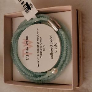 NIB NWT Tabatha Webb crystal necklace or bracelet